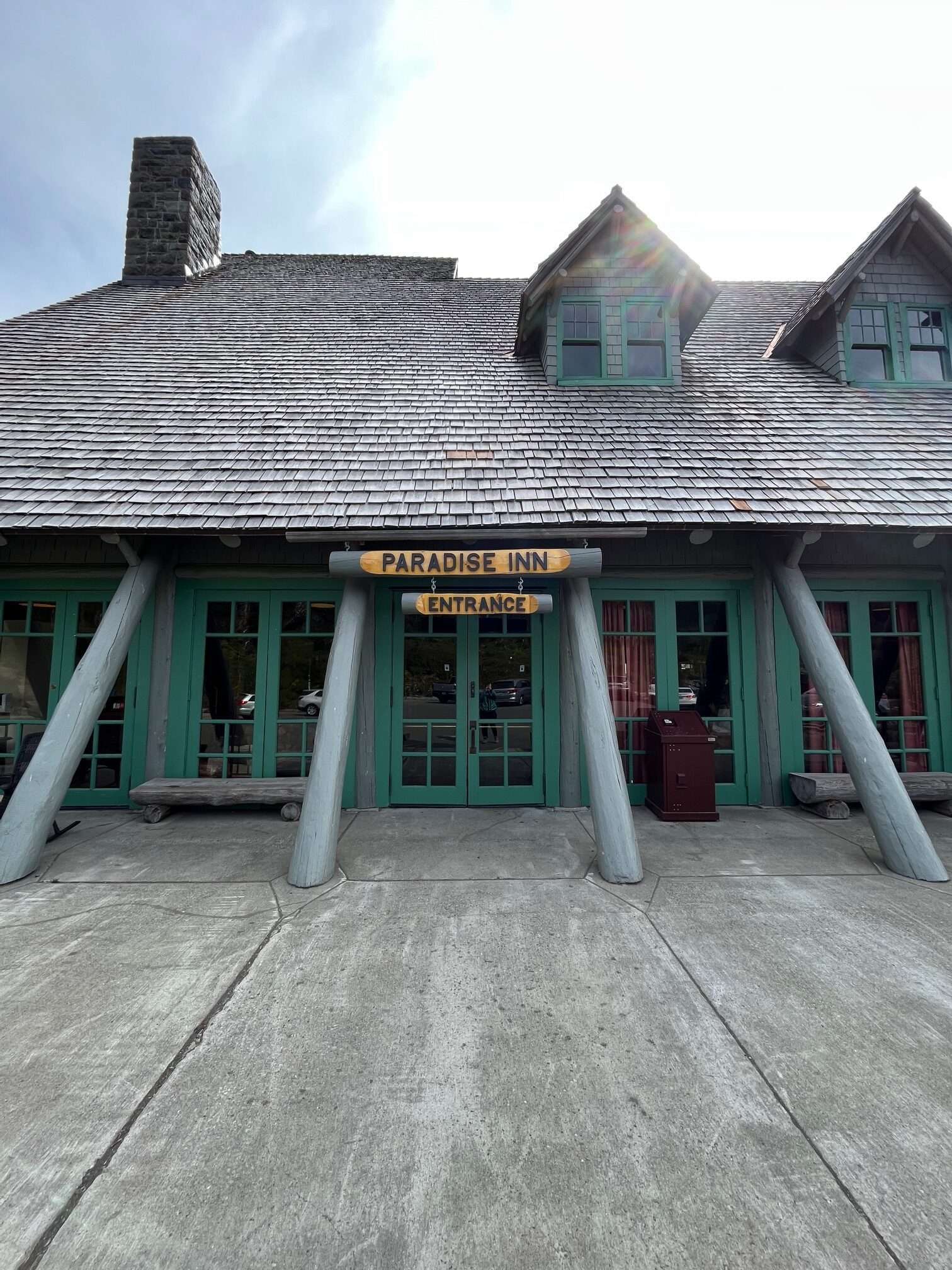 Paradise Inn at Mount Rainier National Park in summer