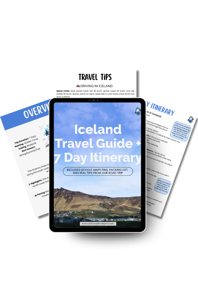 Iceland 7 day itinerary and travel guide