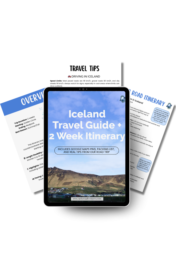 Iceland 2 week Itinerary and travel guide