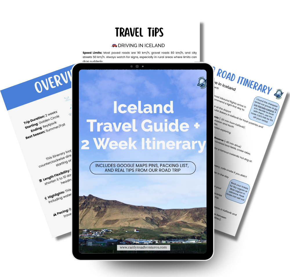 Iceland 2 week Itinerary and travel guide