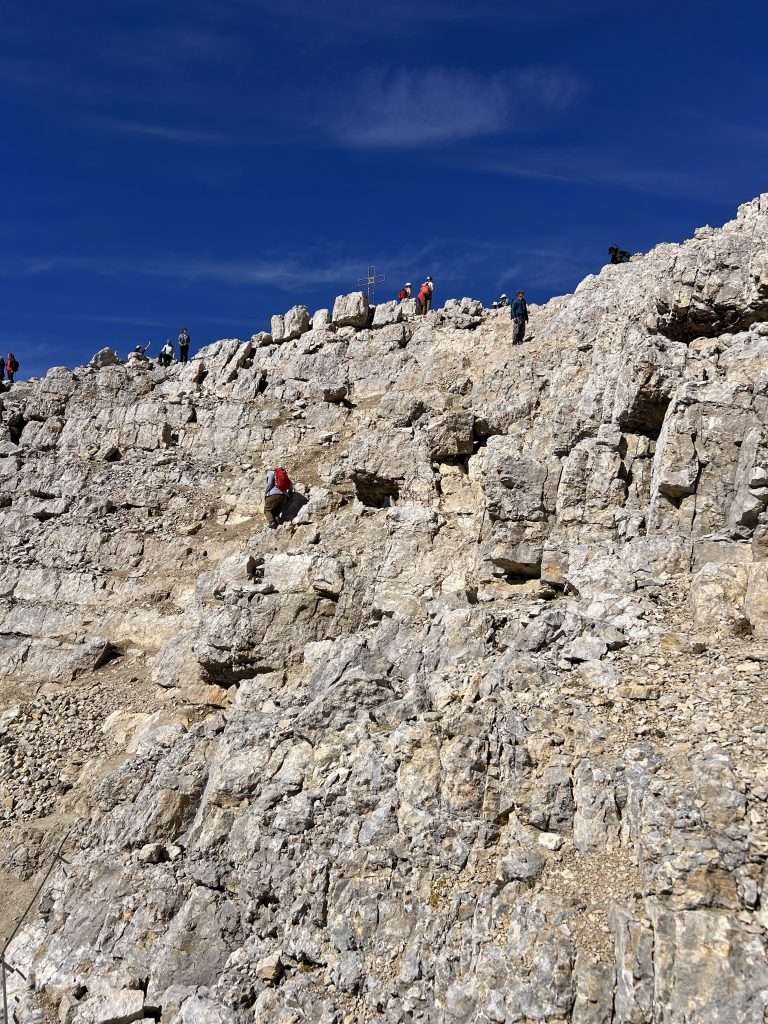 hiking to tofana