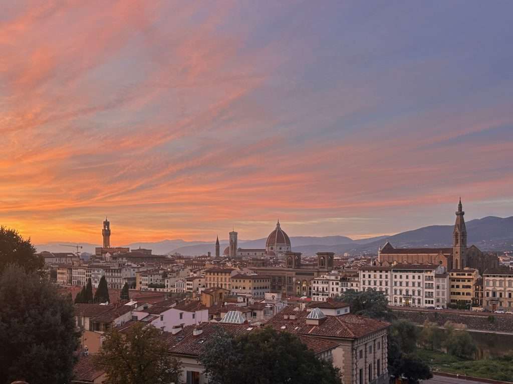 sunset from Piazzale Michelangelo