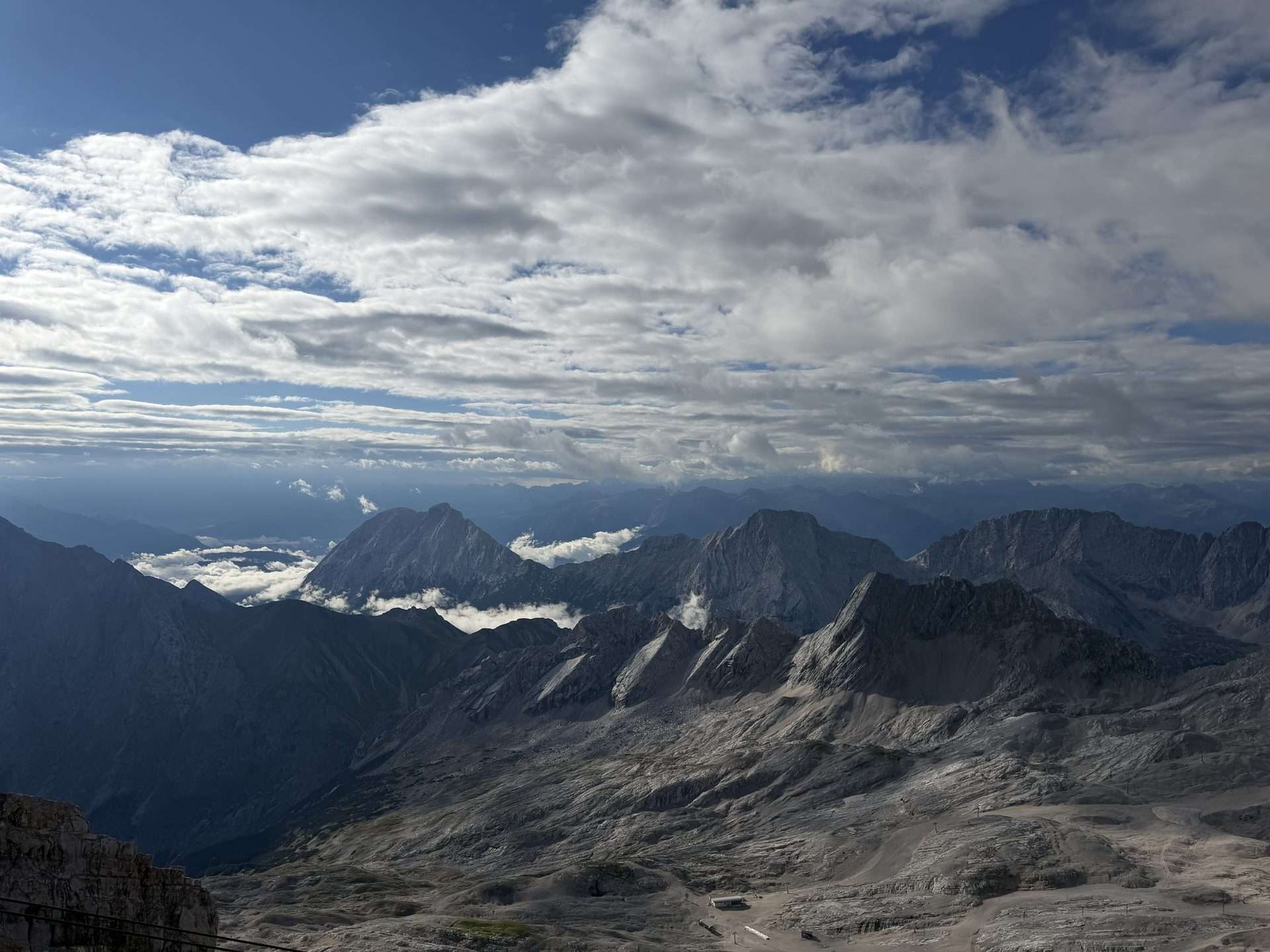 Views from the top of Zugspitze